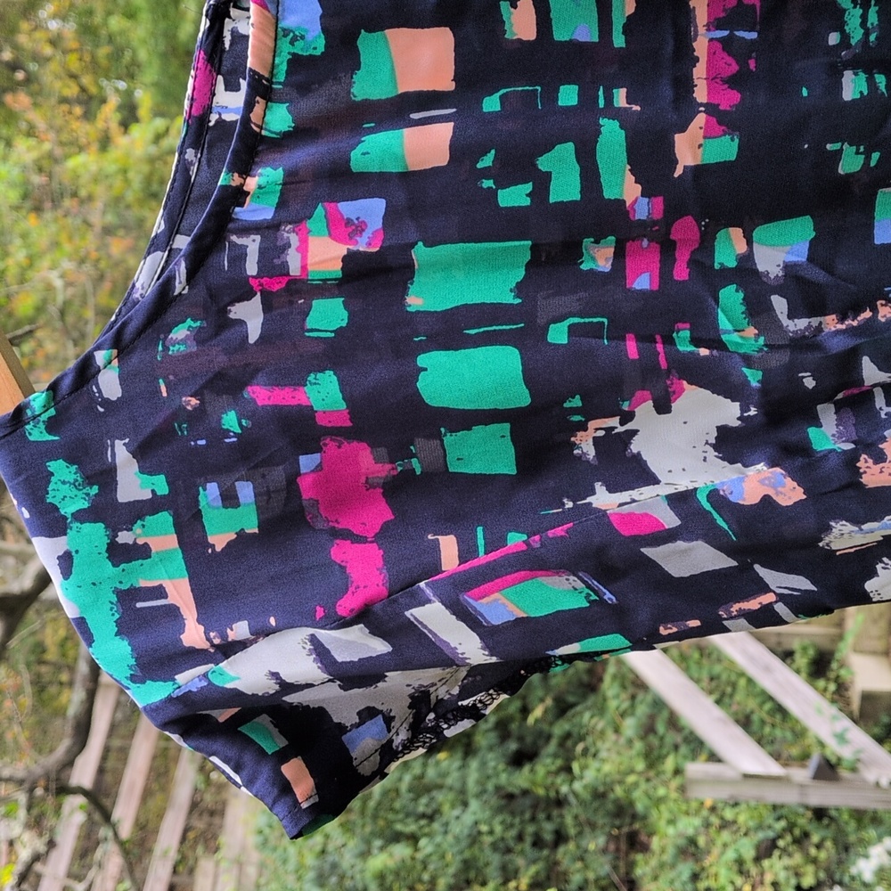Colorful Abstract Print Dress - Picture 5 of 5